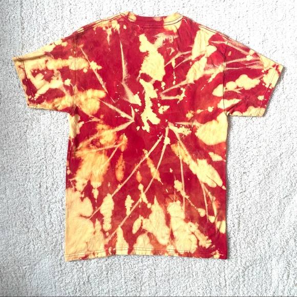 Marvel Flash Vintage Hand Bleached Distressed Unisex Tee Medium - Picture 2 of 2